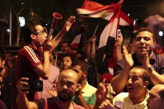 من احتفالات المصريين بنتائج منتخبهم في المونديال